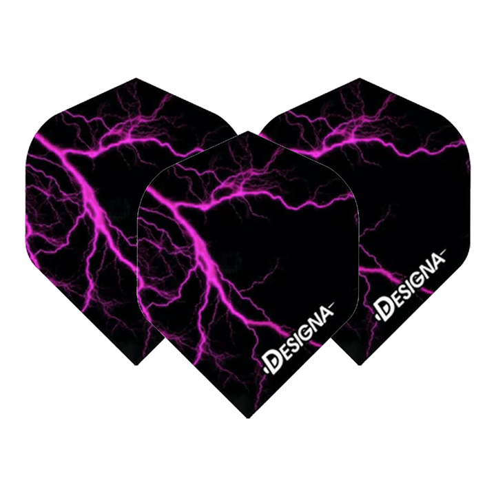 Designa Lightning Strike - Dart Flights Standard / Pink Flights