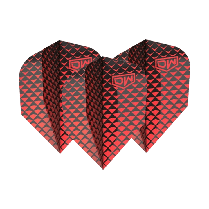 DW Altitude Multi Pack - Dart Flights (3 Sets) No. 6 / Red Flights & Shafts