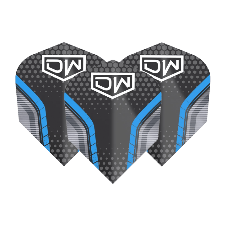 DW Avenger 01 Multi Pack - Dart Flights (3 Sets) No. 6 / Blue Flights & Shafts