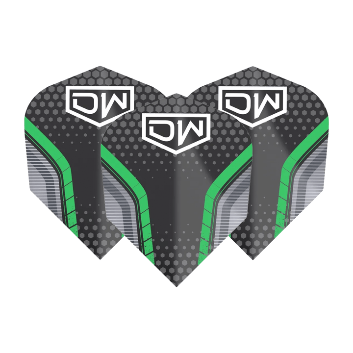 DW Avenger 01 Multi Pack - Dart Flights (3 Sets) No. 6 / Green Flights & Shafts