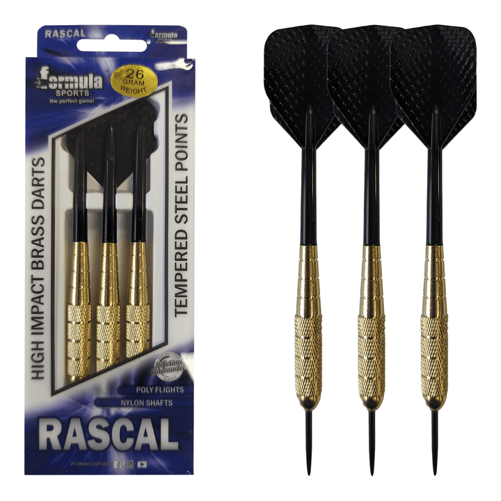 Formula Sports Rascal - Brass Barrel Steel Tip Darts 26 Grams Darts