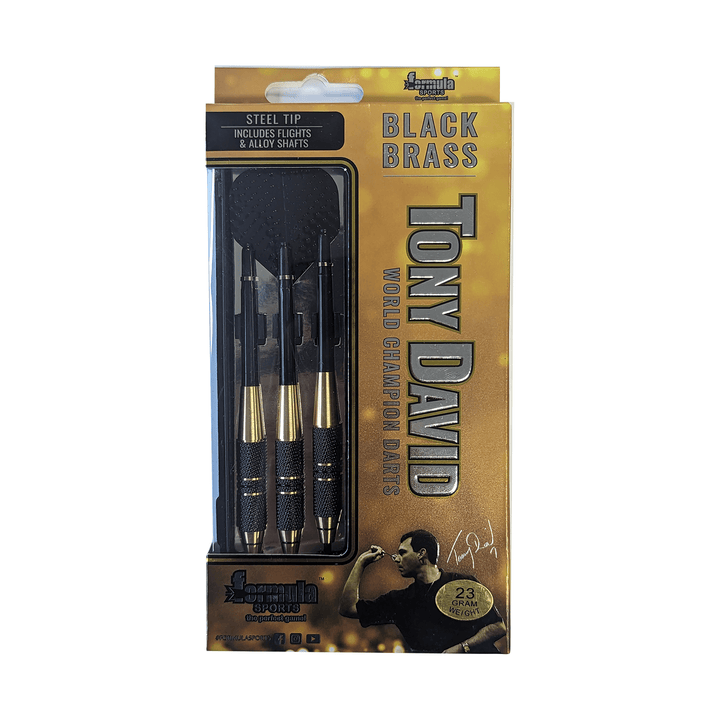 Formula Sports Tony David  - Black Brass Barrel Steel Tip Darts Darts