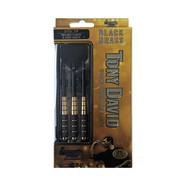 Formula Sports Tony David  - Black Brass Barrel Steel Tip Darts Darts