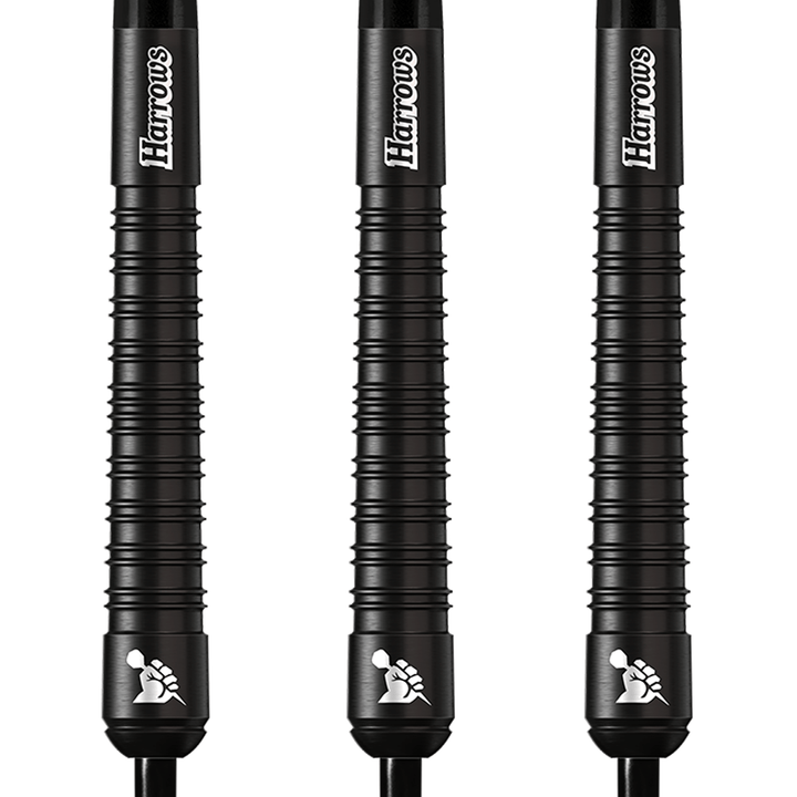 Harrows Supergrip Black - 90% Tungsten Steel Tip Darts Darts