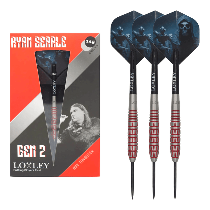 Loxley Ryan Searle G2 - 95% Tungsten Steel Tip Darts 34 Grams Darts