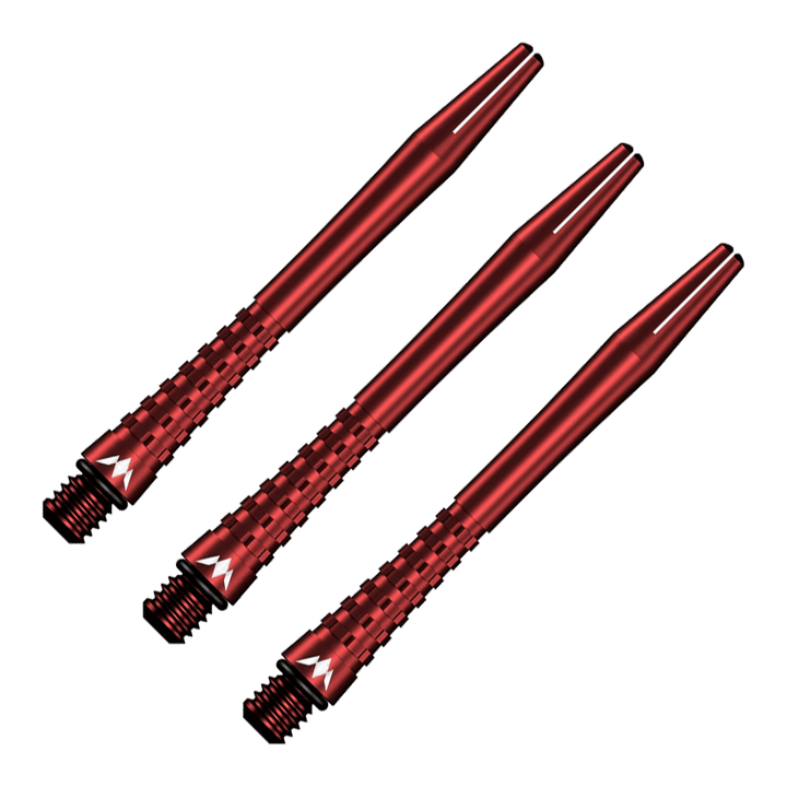Mission Atom13 - Aluminium Dart Shafts Medium (47mm) / Red Shafts