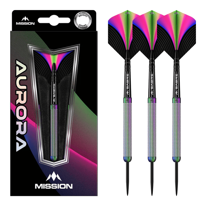 Mission Aurora - 90% Tungsten Steel Tip Darts 23 Grams Darts