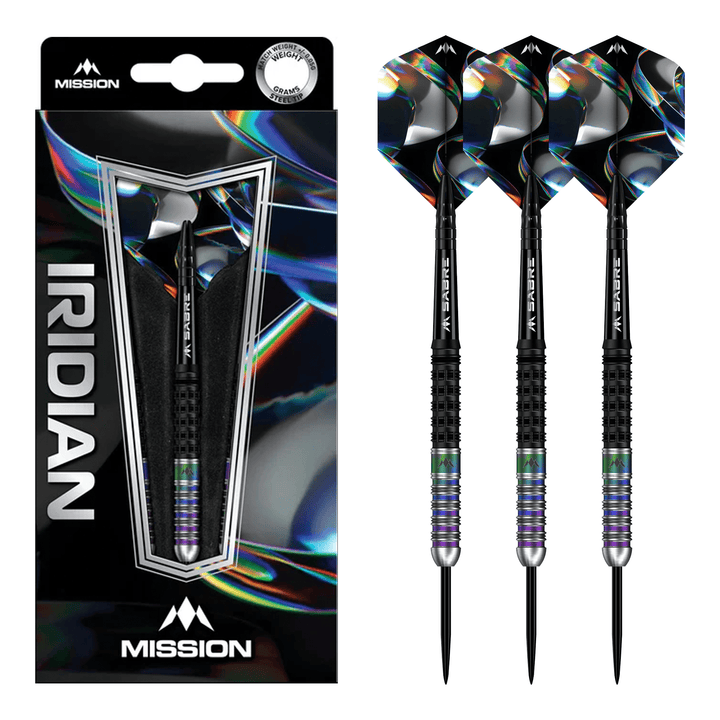 Mission Iridian - 90% Tungsten Steel Tip Darts 22 Grams Darts