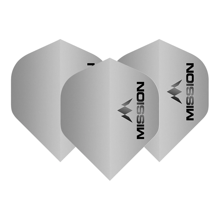 Mission Matt Logo - Dart Flights No. 2 / Silver Flights