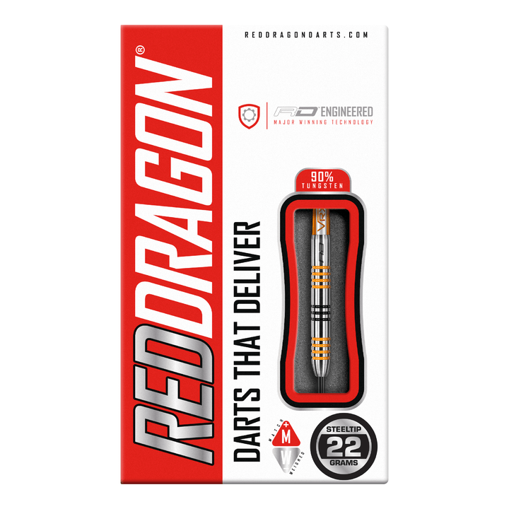 Red Dragon Amberjack 3 - 90% Tungsten Steel Tip Darts 22 Grams Darts