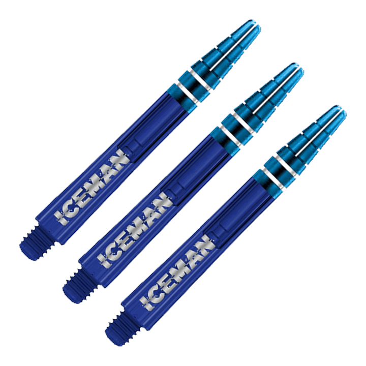 Red Dragon Gerwyn Price Iceman Nitrotech Ionic - Polycarbonate Dart Shafts Medium (42mm) / Dark Blue Flights & Shafts