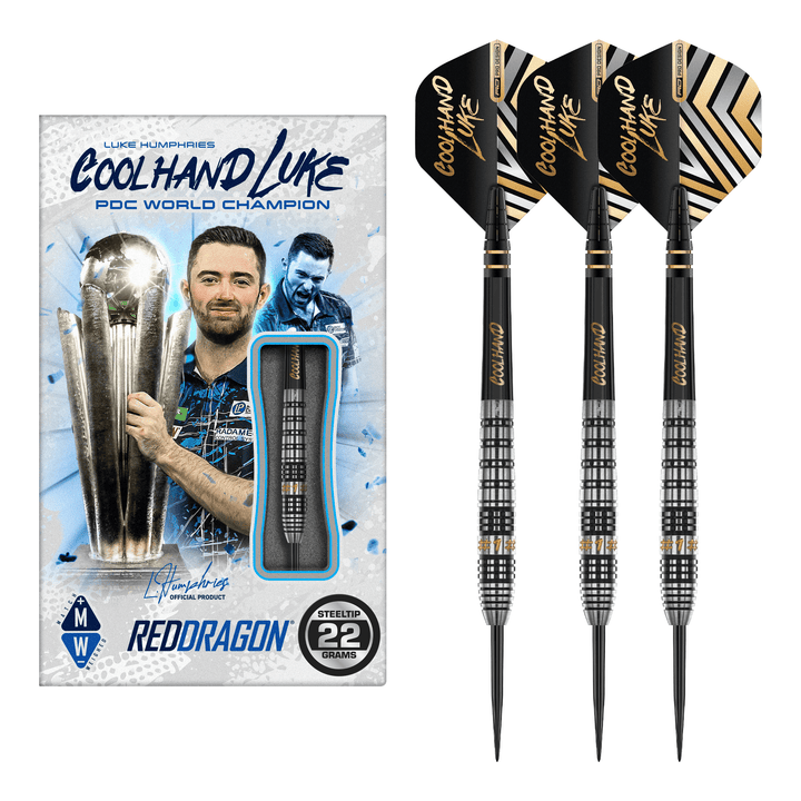 Red Dragon Luke Humphries Prestige - 90% Tungsten Steel Tip Darts 22 Grams Darts