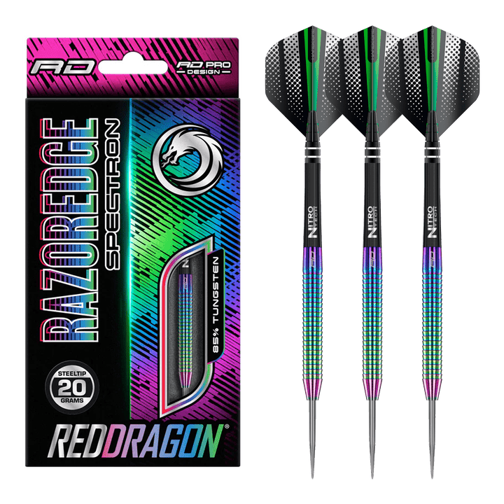 Red Dragon Razor Edge Spectron - 90% Tungsten Steel Tip Darts Darts
