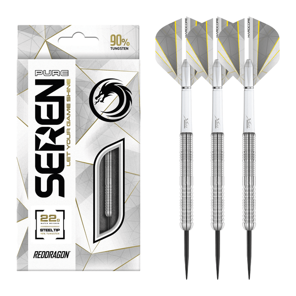 Red Dragon Seren 1 Pure - 90% Tungsten Steel Tip Darts 22 Grams Darts