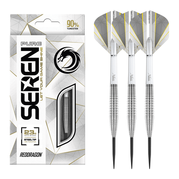 Red Dragon Seren 4 Pure - 90% Tungsten Steel Tip Darts 23 Grams Darts