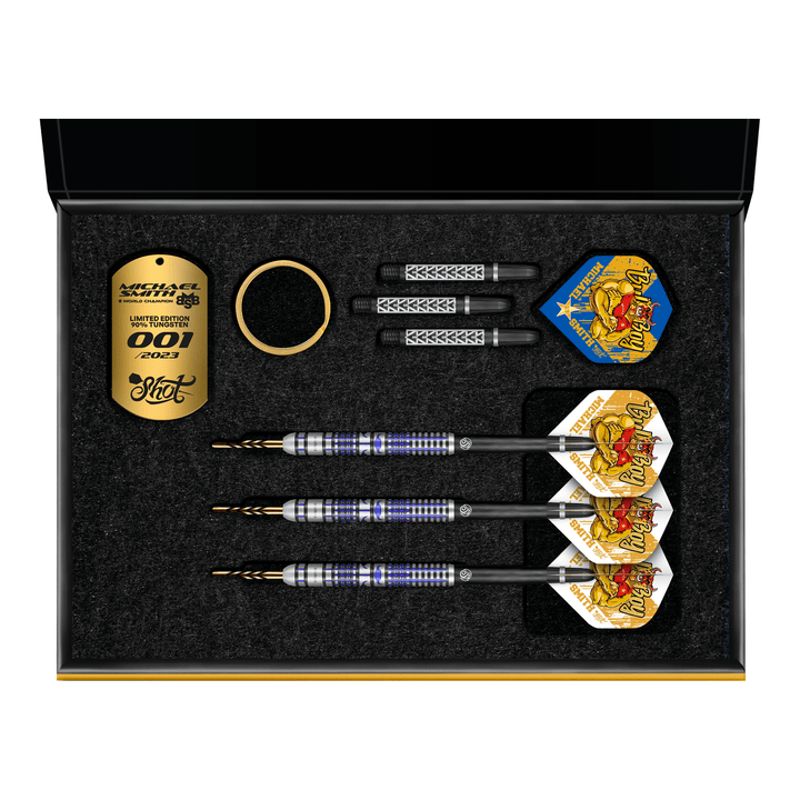 Shot Michael Smith World Champion Limited Edition Skye - 90% Tungsten Steel Tip Darts 24 Grams Darts