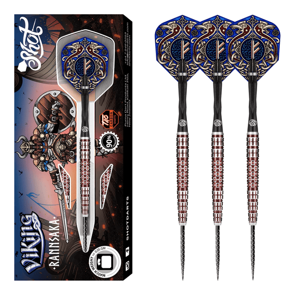 Shot Viking Rannsaka - 90% Tungsten Steel Tip Darts 22 Grams Darts