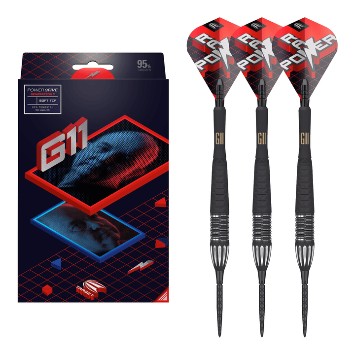 Target Phil Taylor Power 9Five Gen 11 Swiss Point - 95% Tungsten Steel Tip Darts 22 Grams Darts