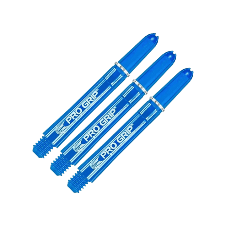 Target Pro Grip Spin Multi Pack - Nylon Dart Shafts (3 Sets) Intermediate (41mm) / Blue Shafts