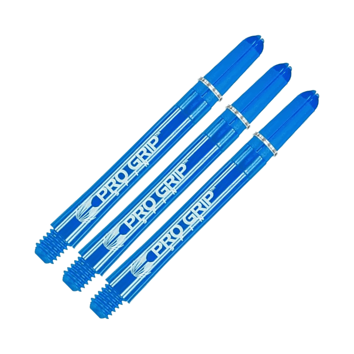 Target Pro Grip Spin Multi Pack - Nylon Dart Shafts (3 Sets) Medium (48mm) / Blue Shafts