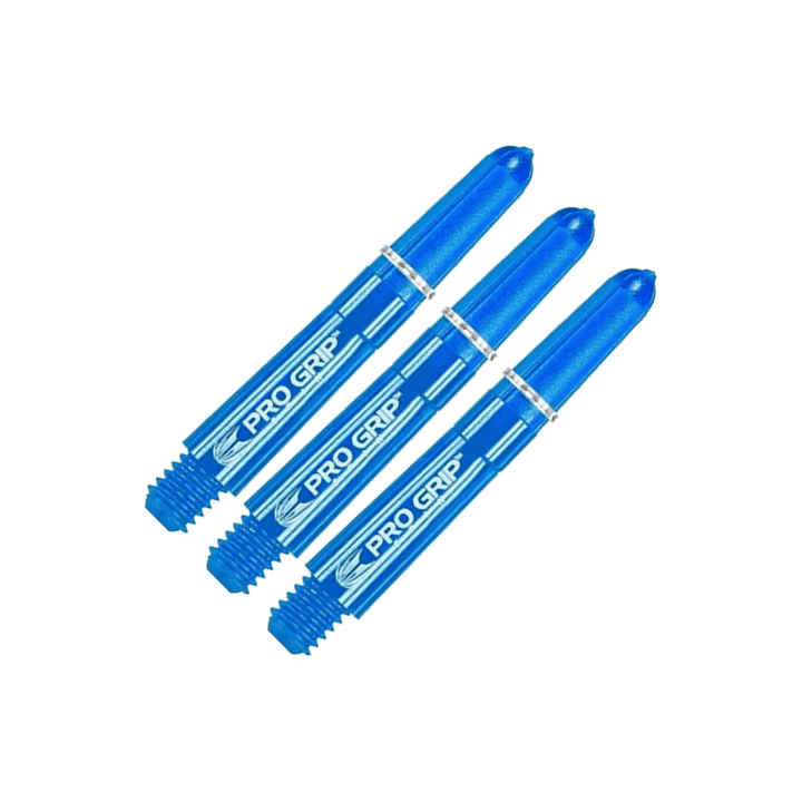 Target Pro Grip Spin Multi Pack - Nylon Dart Shafts (3 Sets) Short (34mm) / Blue Shafts