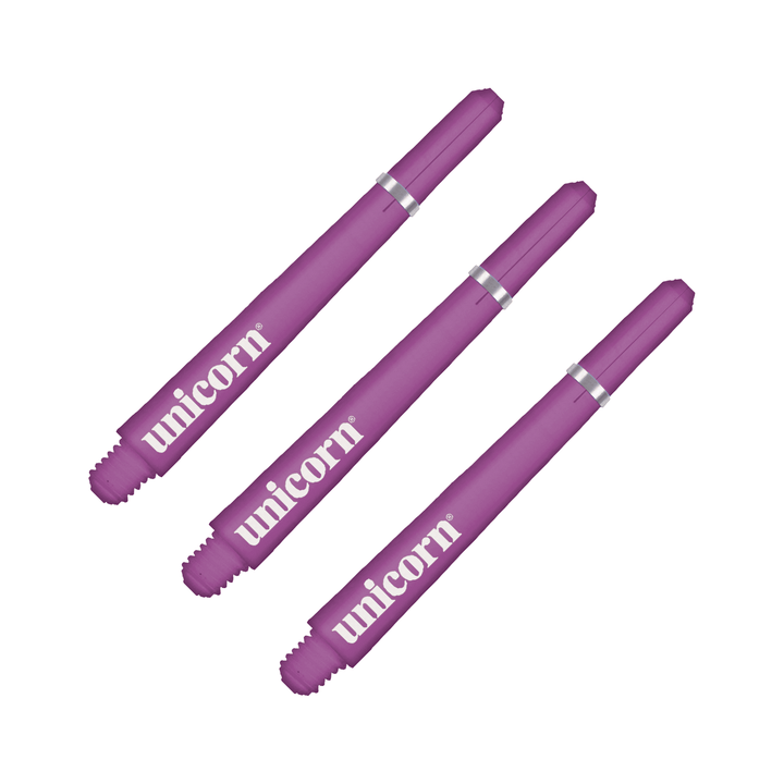 Unicorn Gripper 4 - Polycarbonate Dart Shafts Short (35mm) / Purple Shafts