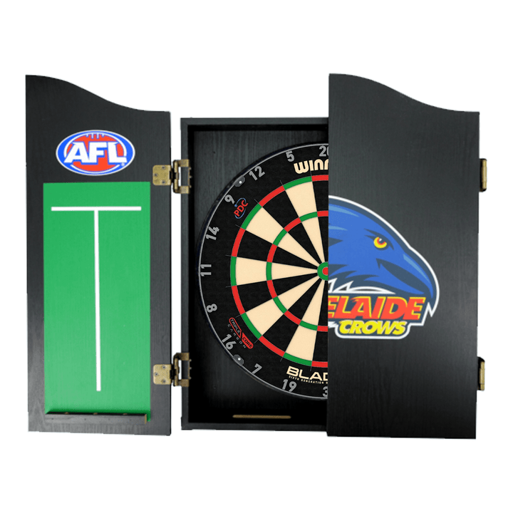 Wimmau Blade 6 Dartboard, Official AFL Cabinet & Darts - Complete Darts Set Boards