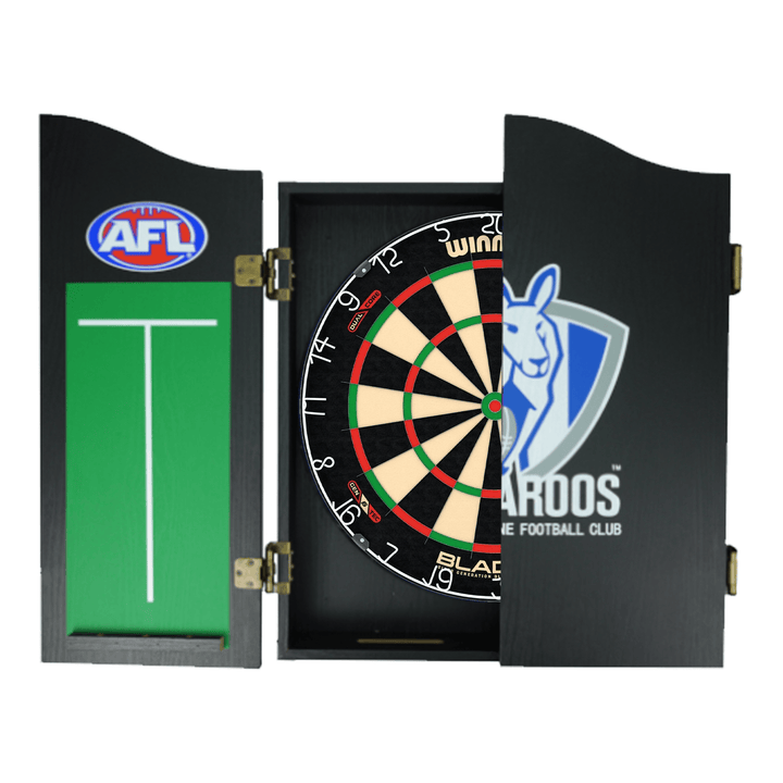 Wimmau Blade 6 Dartboard, Official AFL Cabinet & Darts - Complete Darts Set Boards