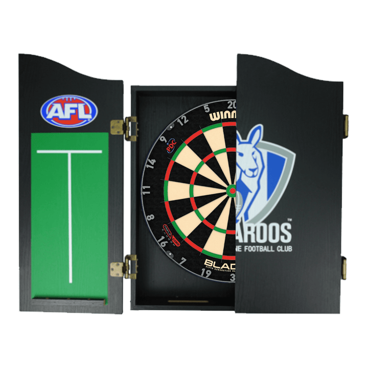 Wimmau Blade 6 Dartboard, Official AFL Cabinet & Darts - Complete Darts Set Boards