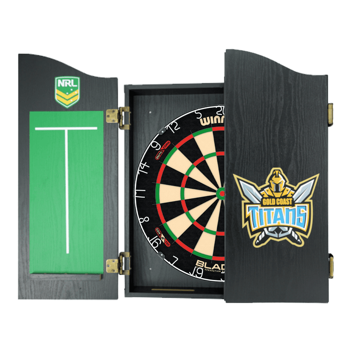 Buy Winmau Blade 6 Dartboard, Official NRL Cabinet & Darts - Complete ...