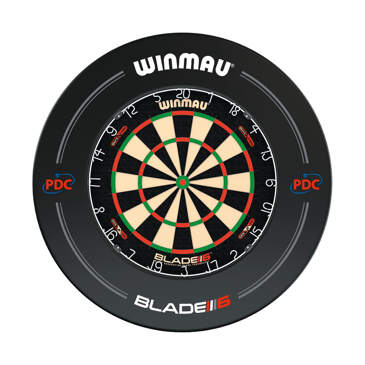 Winmau Blade 6 Dartboard & Surround Bundle Blade 6 Dual Core / PDC Black Boards