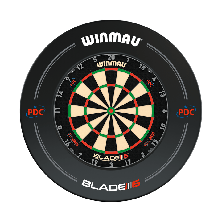 Winmau Blade 6 Dartboard & Surround Bundle Blade 6 Triple Core / PDC Black Boards