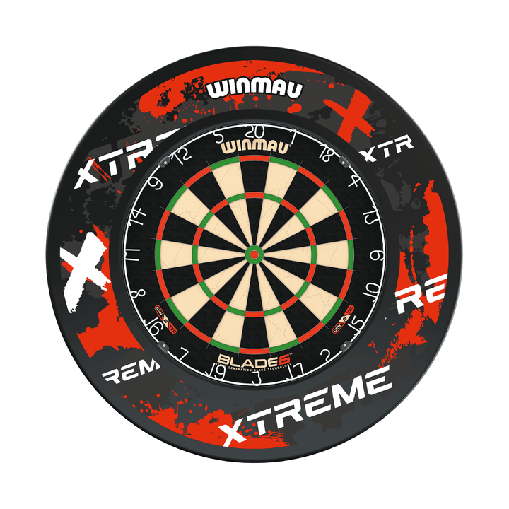 Winmau Blade 6 Dartboard & Surround Bundle Blade 6 / Xtreme Red Boards