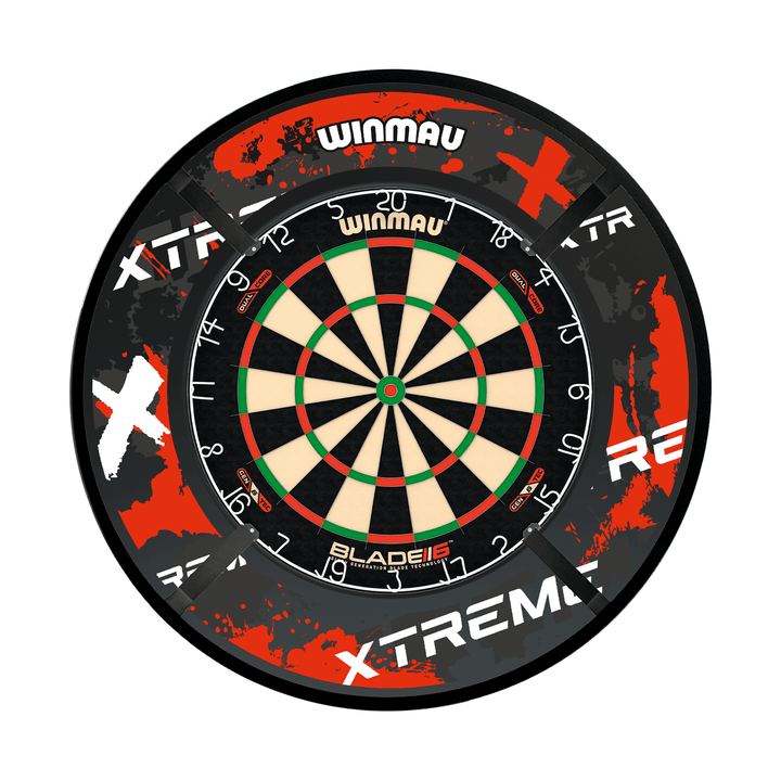 Winmau Blade 6 Dartboard, Surround & Light Bundle Blade 6 Dual Core / Xtreme Red / Target Corona Vision Boards