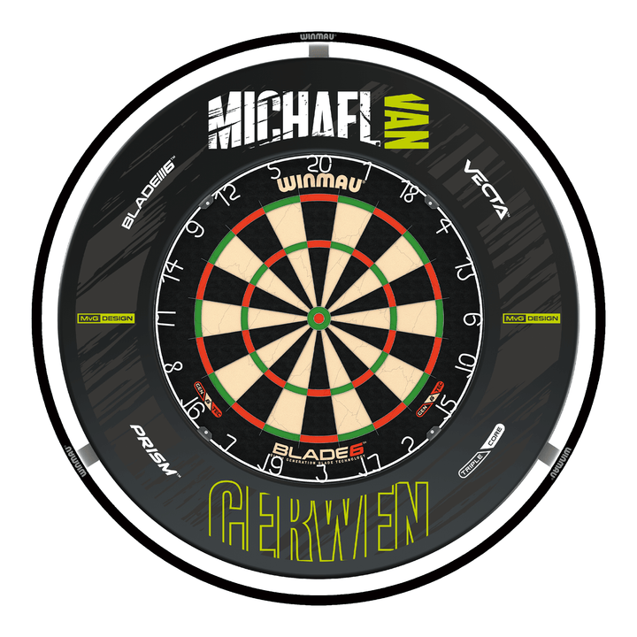 Winmau Blade 6 Dartboard, Surround & Light Bundle Blade 6 / MvG Retro / Winmau Plasma Light Boards