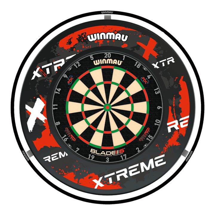 Winmau Blade 6 Dartboard, Surround & Light Bundle Boards