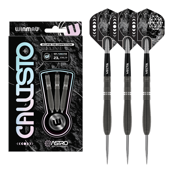 Winmau Callisto 2 - 90% Tungsten Steel Tip Darts 23 Grams Darts