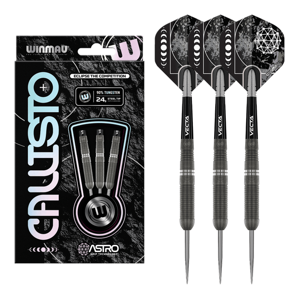 Winmau Callisto 3 - 90% Tungsten Steel Tip Darts 24 Grams Darts