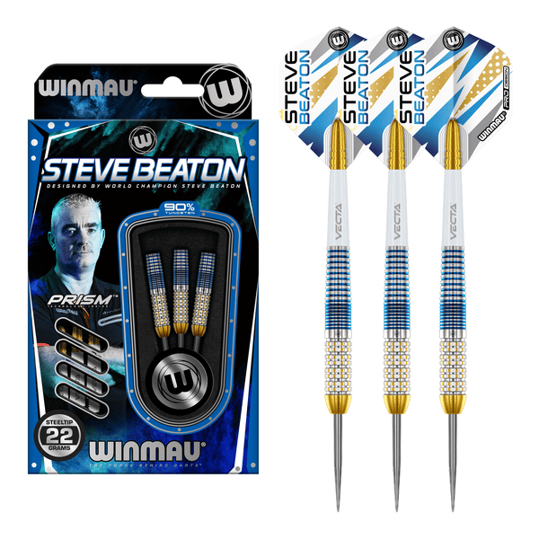 Winmau Steve Beaton Legacy - 90% Tungsten Steel Tip Darts 22 Grams Darts