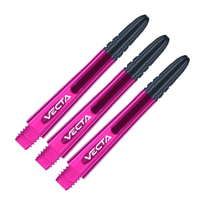 Winmau Vecta - Polycarbonate / Aluminium Dart Shafts Medium (40mm) / Pink Shafts