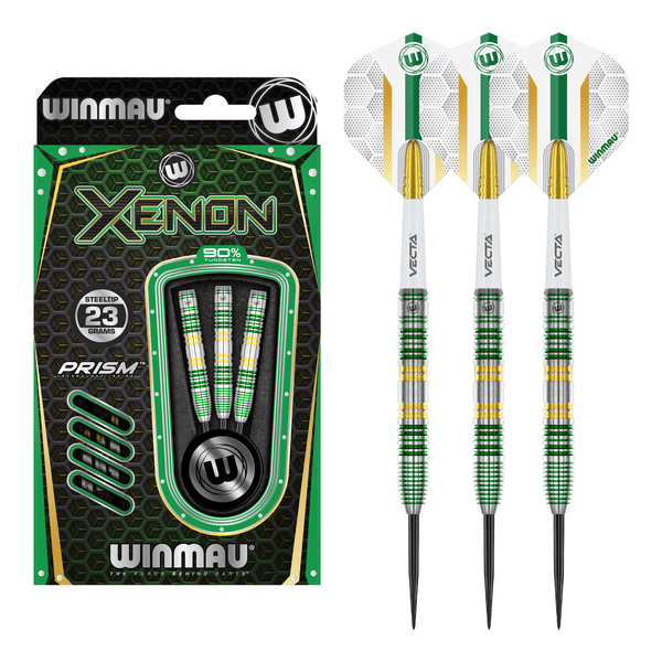 Winmau Xenon - 90% Tungsten Steel Tip Darts 23 Grams Darts