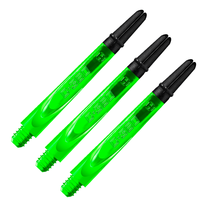 Harrows Carbon 360 - Carbon Composite Dart Shafts Medium (47mm) / Green Shafts