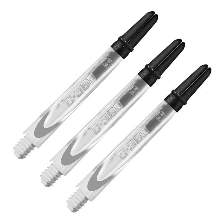 Harrows Carbon 360 - Carbon Composite Dart Shafts Medium (47mm) / Clear Shafts