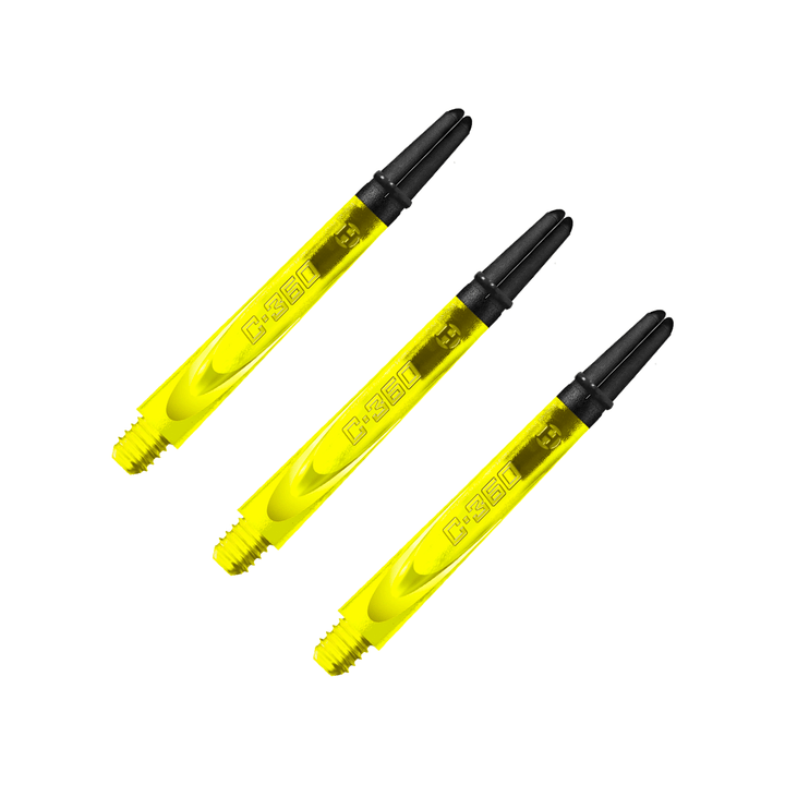 Harrows Carbon 360 - Carbon Composite Dart Shafts Short (33mm) / Yellow Shafts