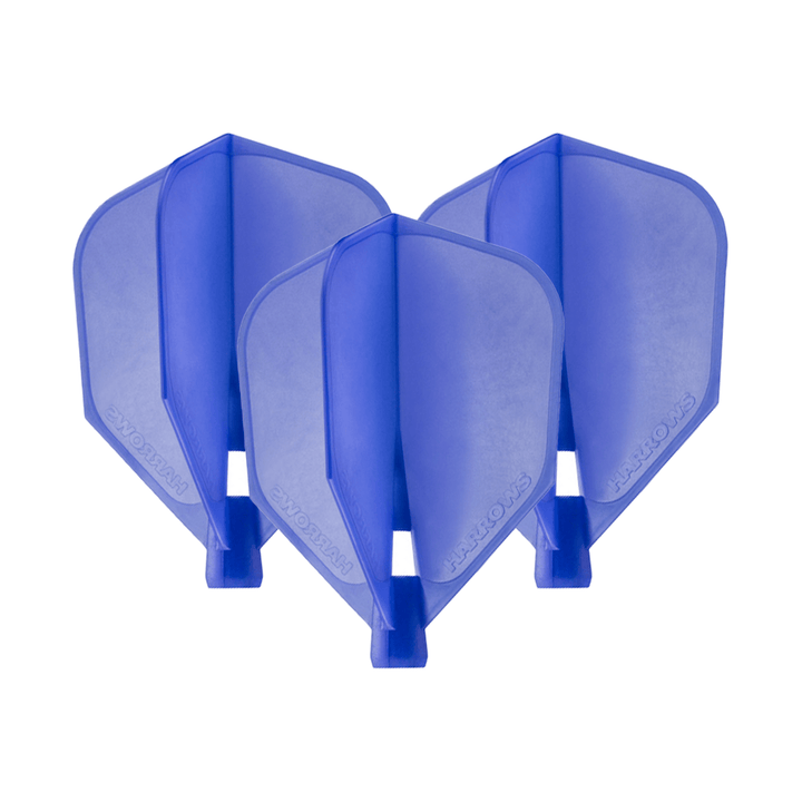 Harrows Clic - Moulded Dart Flights Standard / Blue Flights