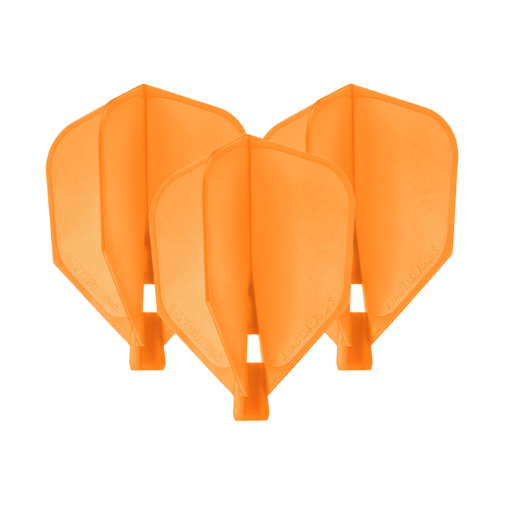 Harrows Clic - Moulded Dart Flights Standard / Orange Flights