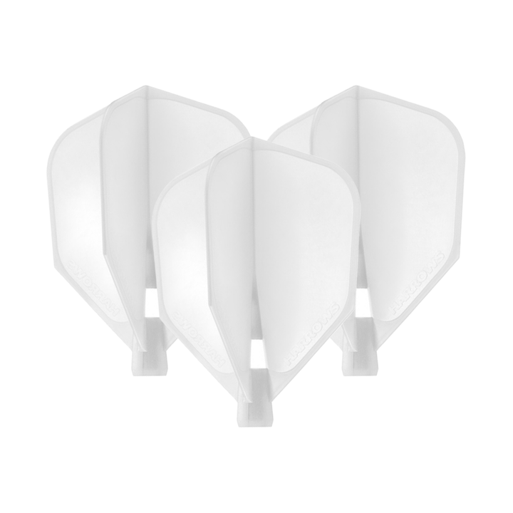 Harrows Clic - Moulded Dart Flights Standard / White Flights