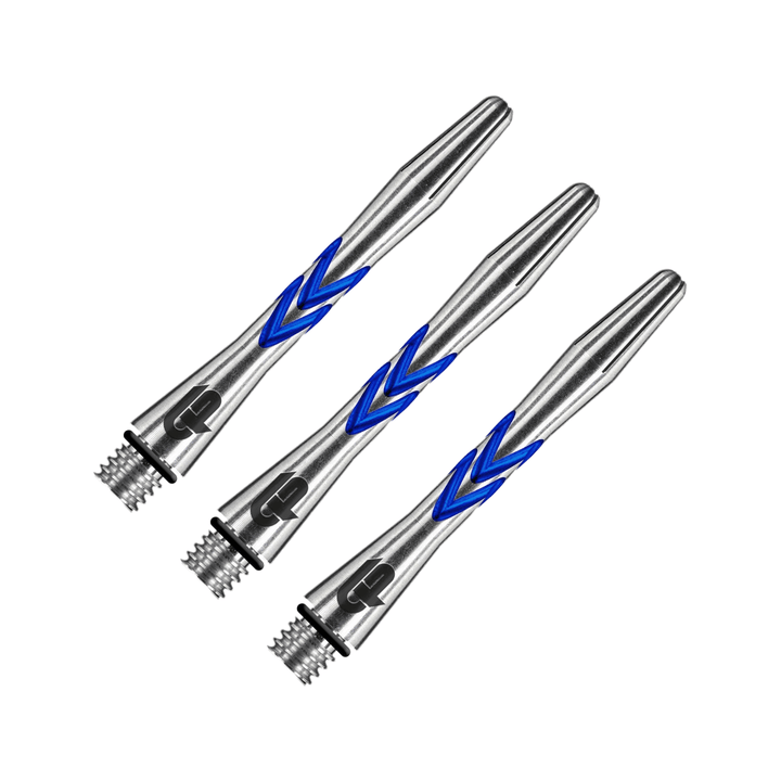 Harrows Gerwyn Price Iceman V-Groove Aluminium Shafts Blue / Short (36mm) Shafts