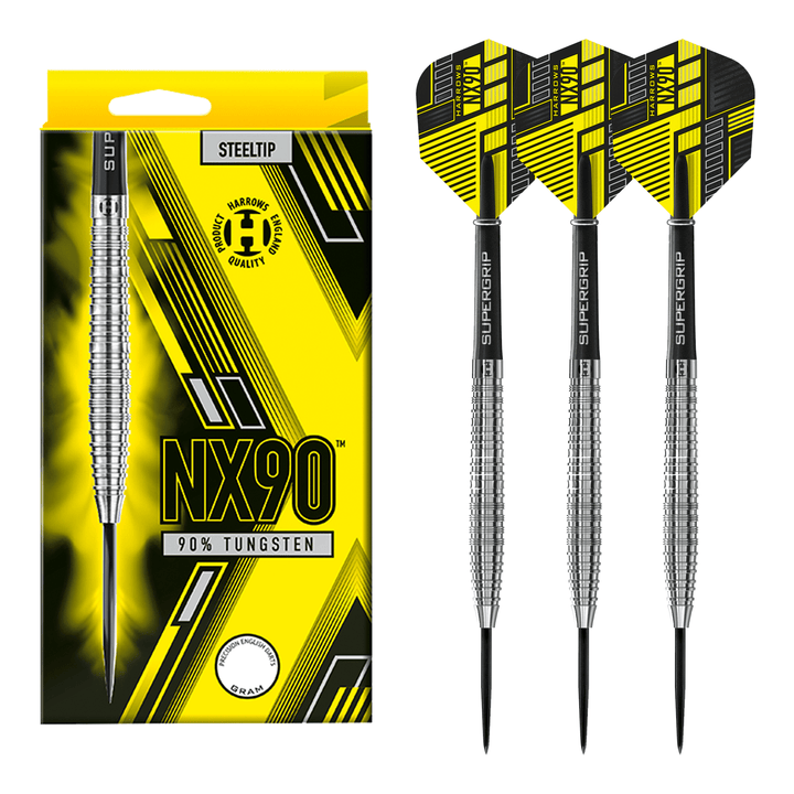 Harrows NX90 - 90% Tungsten Steel Tip Darts 21 Grams Darts