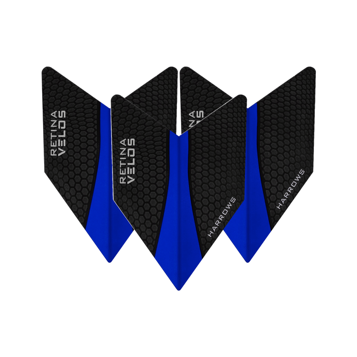 Harrows Retina Dart Flights Dark Blue / Velos Flights